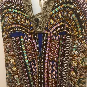 Hand beaded summer dress